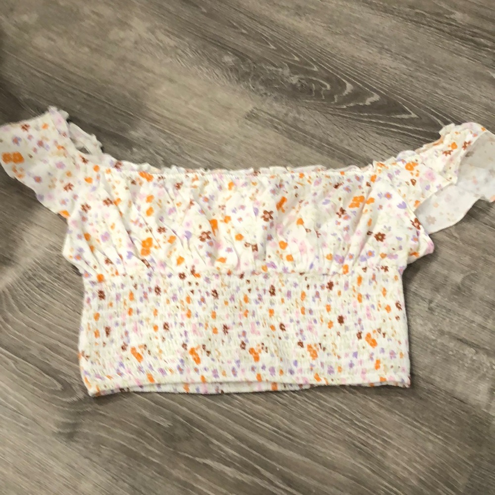 Pacsun off the shoulder crop top